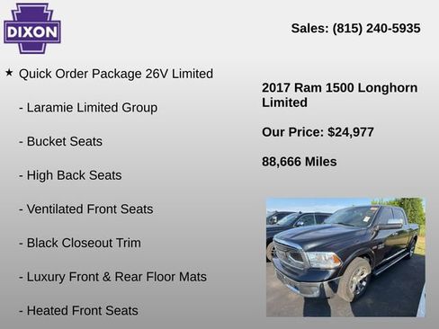 Used 2017 RAM 1500 Limited AWD/4WD image 4