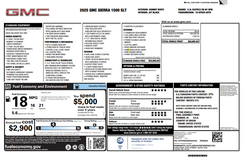Used 2025 GMC Sierra 1500 SLT RWD image 4
