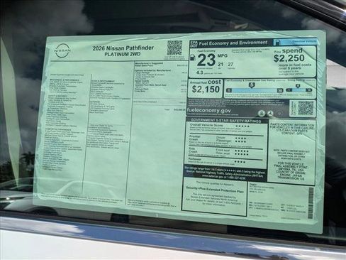 New 2026 Nissan Pathfinder Platinum image 16