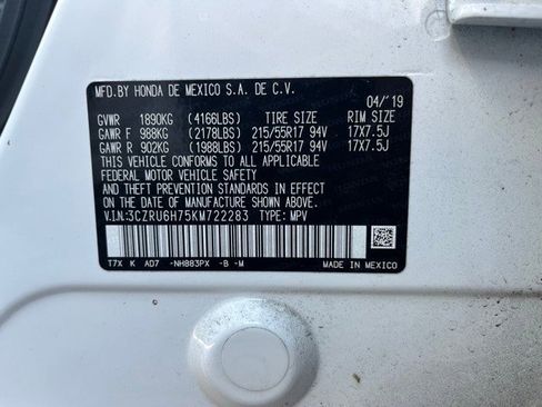 Used 2019 Honda HR-V EX-L image 12