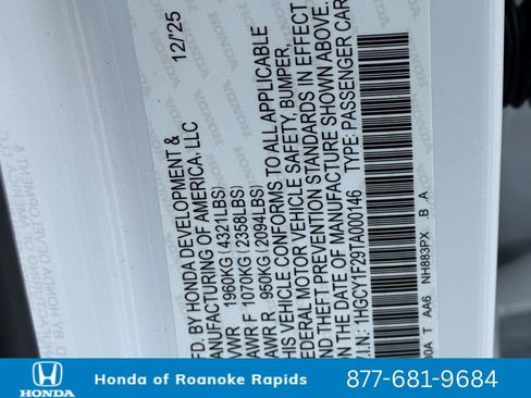 New 2026 Honda Accord LX image 39