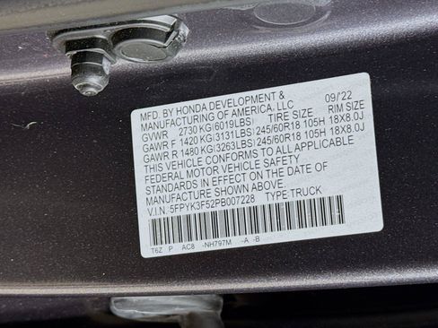 Certified 2023 Honda Ridgeline RTL image 23