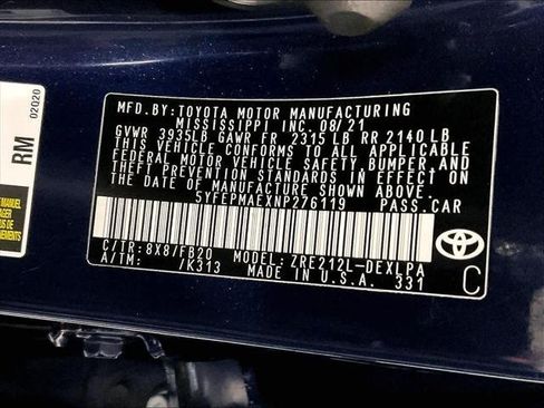 Certified 2022 Toyota Corolla LE FWD image 31
