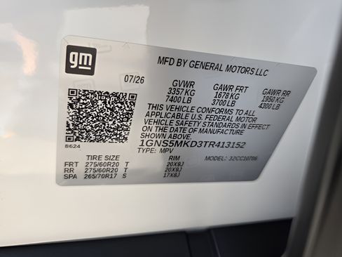 New 2026 Chevrolet Tahoe LS w/ LPO, Dark Essentials Package RWD image 17
