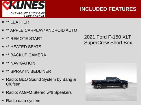 Used 2021 Ford F150 XLT w/ Equipment Group 302A High AWD/4WD image 2