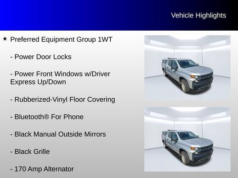 Used 2021 Chevrolet Silverado 1500 W/T w/ WT Fleet Convenience Package AWD/4WD image 8