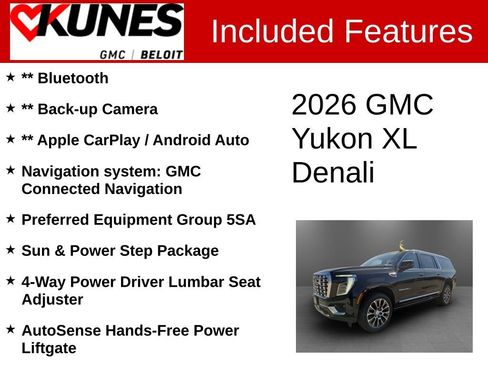 New 2026 GMC Yukon XL Denali w/ Sun & Power Step Package image 2