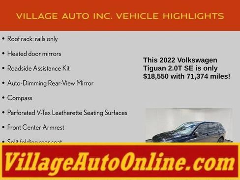 Used 2022 Volkswagen Tiguan SE w/ Panoramic Sunroof Package AWD/4WD image 24
