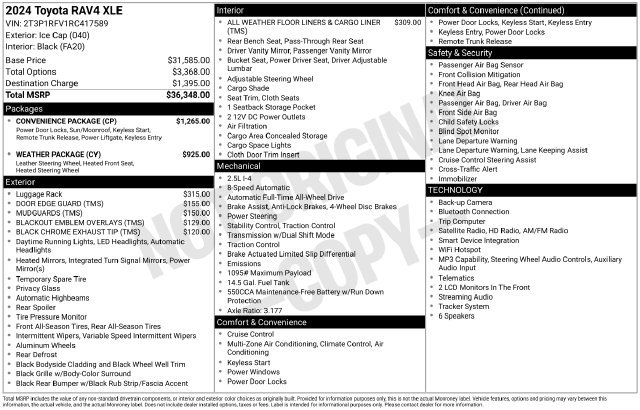 Used 2024 Toyota RAV4 XLE w/ Convenience Package AWD/4WD image 10