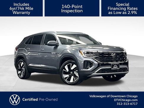 Certified 2025 Volkswagen Atlas Cross Sport SE w/ Panoramic Sunroof Package AWD/4WD image 1