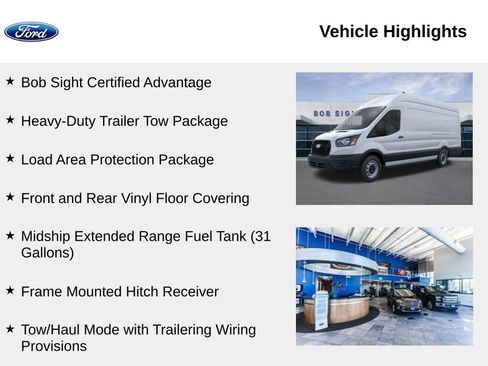 New 2026 Ford Transit 350 148 High Roof Extended w/ Load Area Protection Package RWD image 2