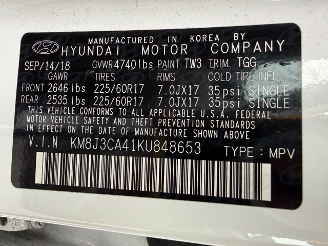 Used 2019 Hyundai Tucson Value w/ Cargo Package AWD/4WD image 14