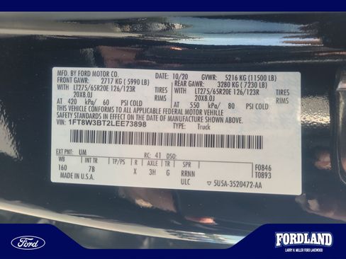 Used 2020 Ford F350 Platinum w/ FX4 Off-Road Package AWD/4WD image 25