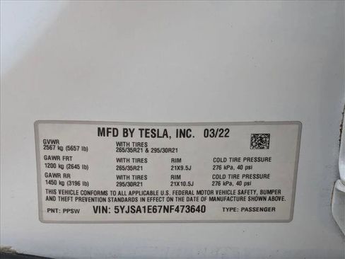 Used 2022 Tesla Model S Plaid AWD/4WD image 26