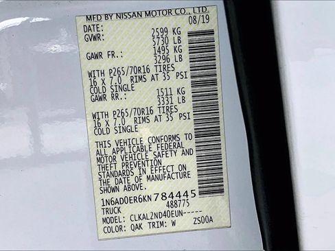 Used 2019 Nissan Frontier SV RWD image 17