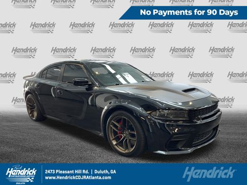 Used 2022 Dodge Charger SRT Hellcat w/ Carbon/Suede Interior Package RWD image 1