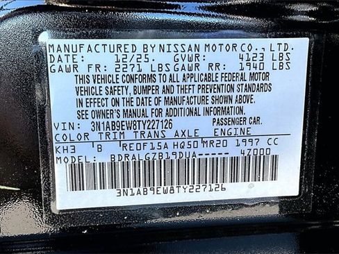 New 2026 Nissan Sentra SL image 8