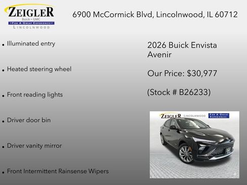 New 2026 Buick Envista Avenir FWD image 24
