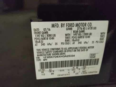 Used 2017 Ford Explorer XLT w/ Equipment Group 201A FWD image 33