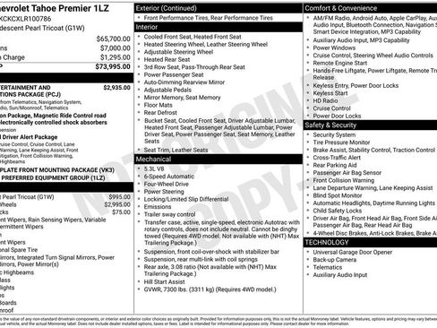 Used 2020 Chevrolet Tahoe Premier image 33