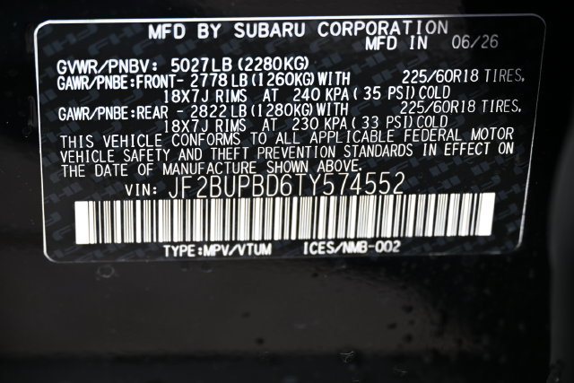 New 2026 Subaru Outback Premium AWD/4WD image 20