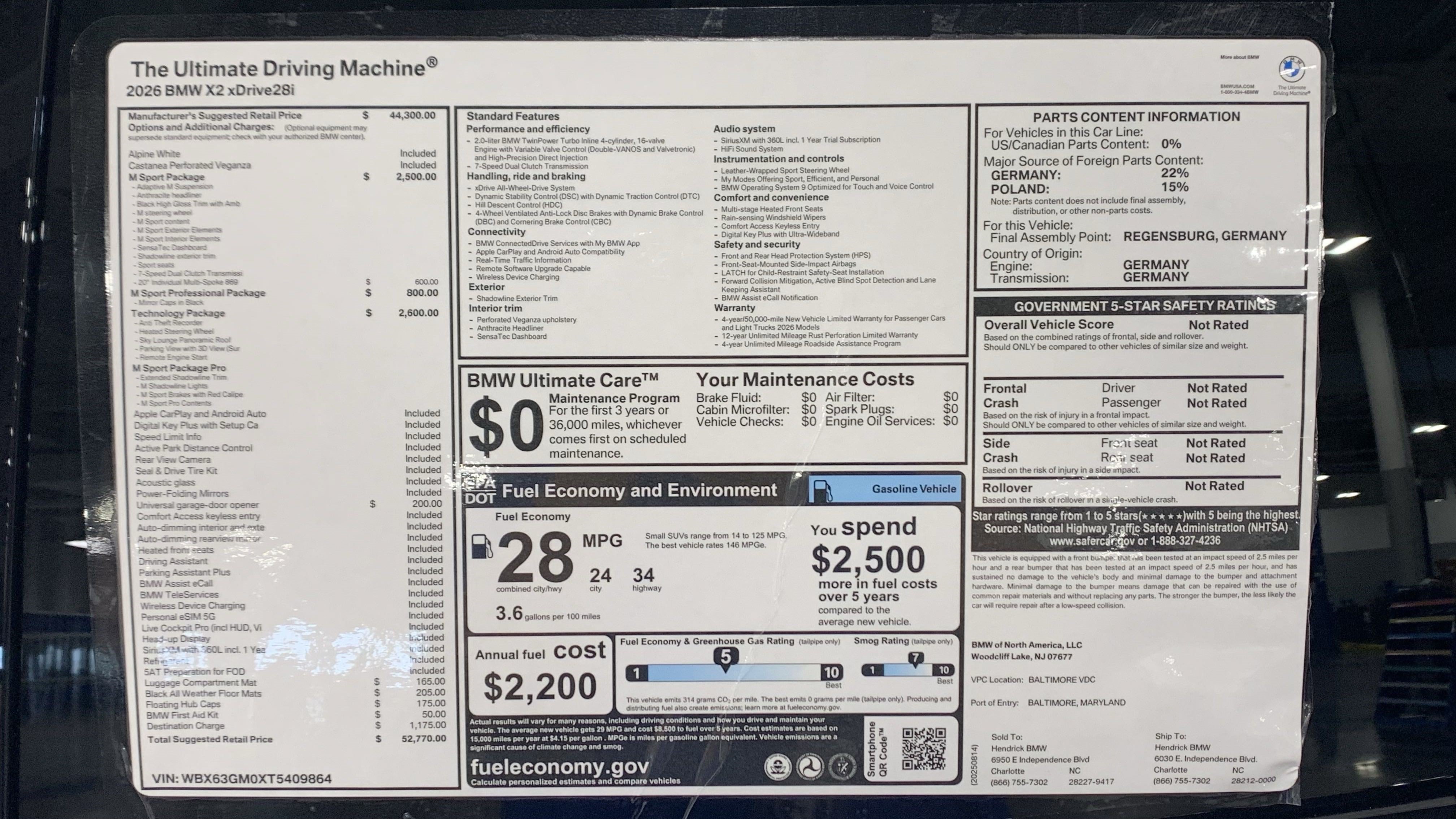 Certified 2026 BMW X2 xDrive28i w/ Technology Package AWD/4WD image 31