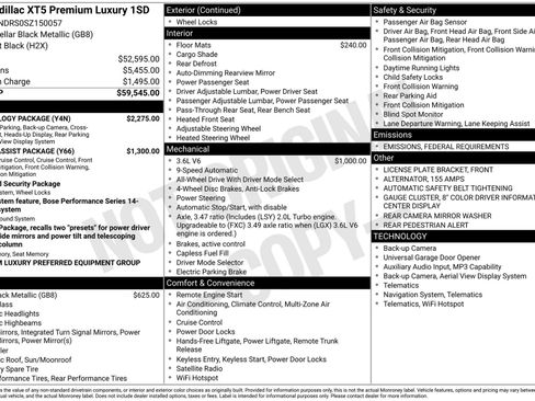 New 2025 Cadillac XT5 Premium Luxury w/ Technology Package image 36