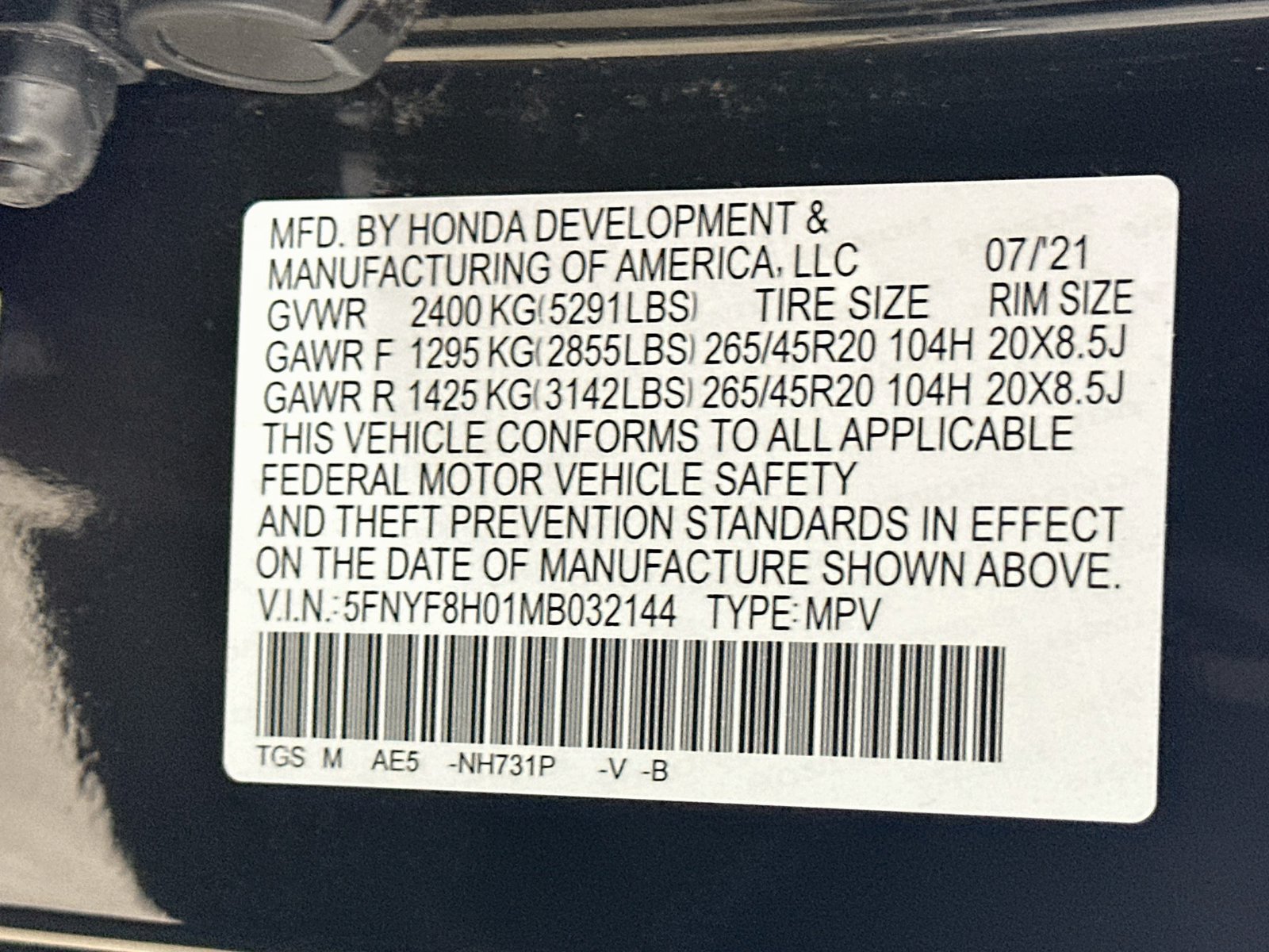 Used 2021 Honda Passport Elite image 48