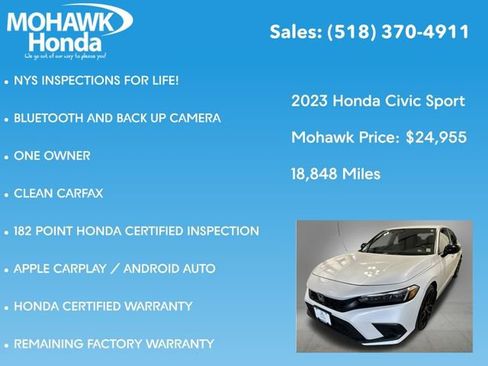 Certified 2023 Honda Civic Sport image 8