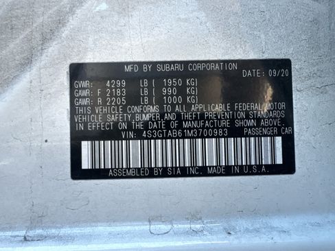 Used 2021 Subaru Impreza 2.0i AWD/4WD image 2