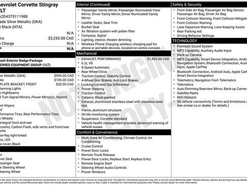 Used 2026 Chevrolet Corvette Stingray Coupe w/ 1LT RWD image 35