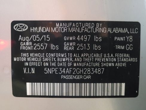 Used 2016 Hyundai Sonata Limited w/ Option Group 04 FWD image 33