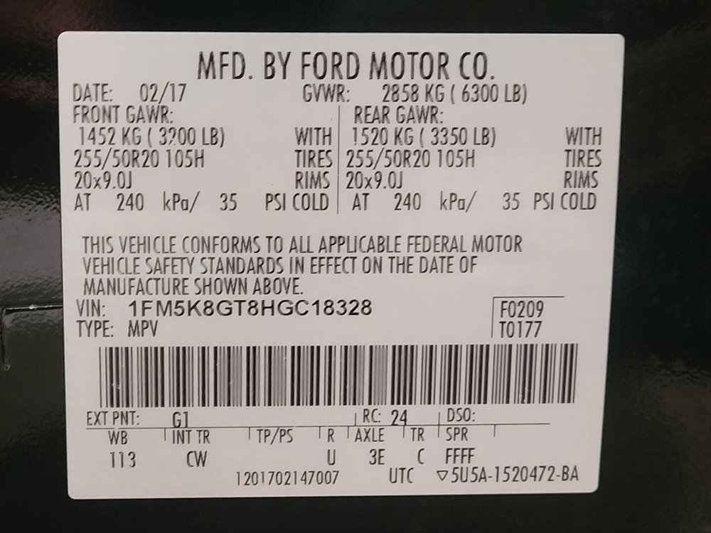 Used 2017 Ford Explorer Sport w/ Equipment Group 401A AWD/4WD image 33