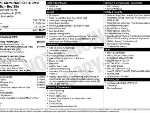 Used 2025 GMC Sierra 2500 SLE w/ SLE Value Package; image 33