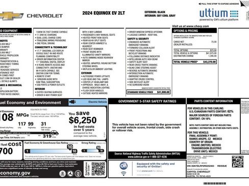 Used 2024 Chevrolet Equinox EV LT FWD image 2