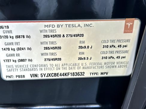 Used 2019 Tesla Model X Performance AWD/4WD image 29