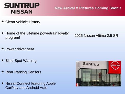 Used 2025 Nissan Altima 2.5 SR AWD/4WD image 2