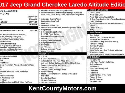 Used 2017 Jeep Grand Cherokee Altitude AWD/4WD image 1