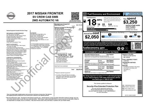 Used 2017 Nissan Frontier SV w/ SV Value Truck Package RWD image 15