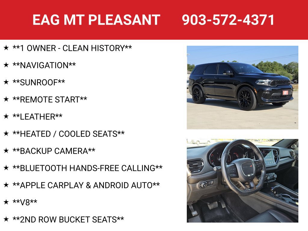 Used 2022 Dodge Durango R/T w/ Blacktop Package RWD image 4