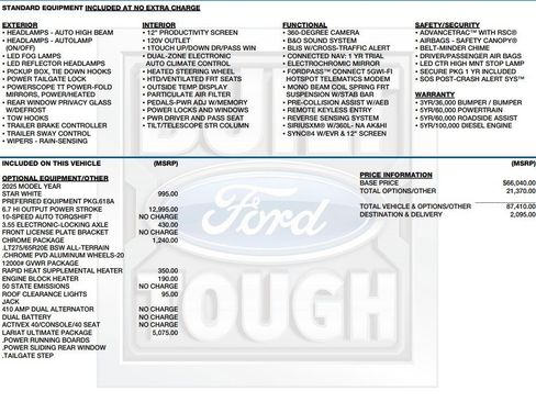 Used 2025 Ford F350 Lariat w/ Lariat Ultimate Package image 2