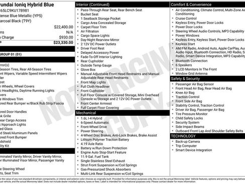 Used 2019 Hyundai Ioniq Blue image 29