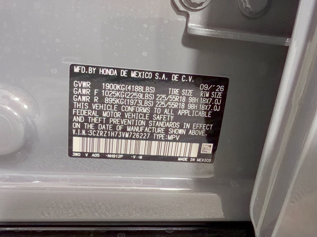 New 2027 Honda HR-V EX-L image 32