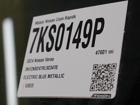 Used 2024 Nissan Versa S w/ Trunk Package FWD image 28
