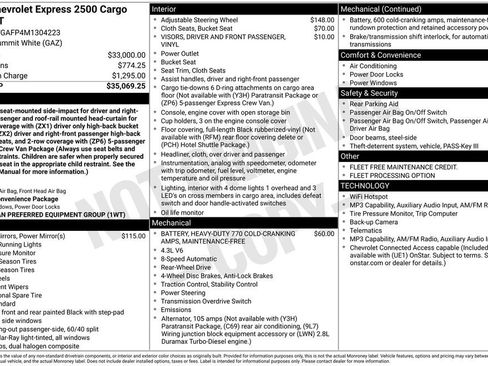 Used 2021 Chevrolet Express 2500 RWD image 16