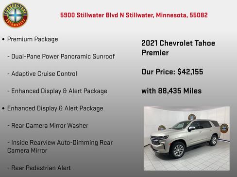 Used 2021 Chevrolet Tahoe Premier w/ Premium Package AWD/4WD image 30
