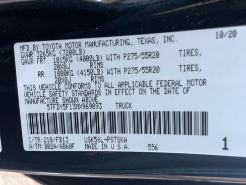 Used 2021 Toyota Tundra SR5 w/ TRD Sport Plus Package AWD/4WD image 18
