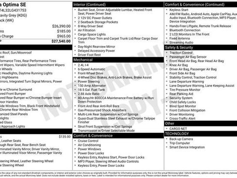 Used 2020 Kia Optima SE image 46