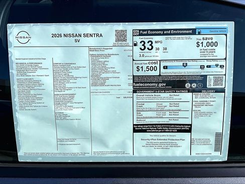 New 2026 Nissan Sentra SV image 18