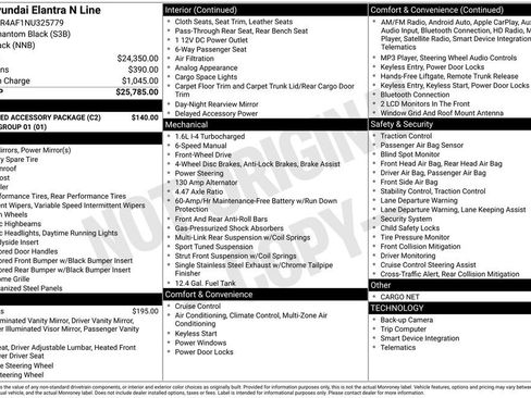 Used 2022 Hyundai Elantra N Line w/ Preferred Accessory Package image 33